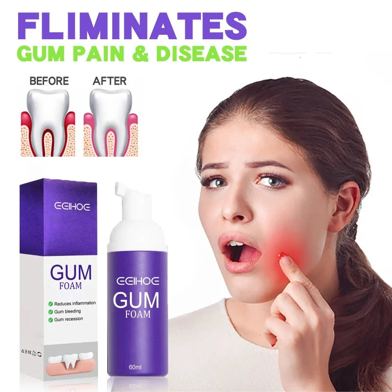 Teeth Gum Bleeding Care Foam Mousse Deep White Cleansing Teeth Stains Calculus Protects Teeth Reduce Oral Odor Mousse Toothpaste