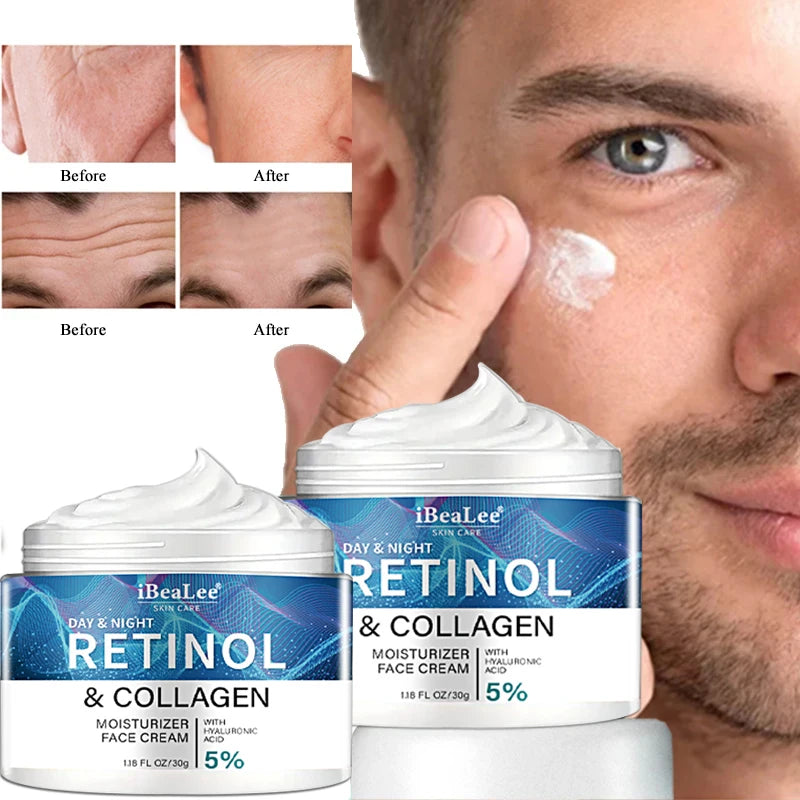 Men Anti-wrinkle Face Cream Remove Facial Fine Lines Neck Wrinkles Firming Whitening Moisturizing Brightening Anti Aging Cream